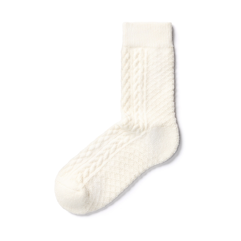 Traditional Merino Wool Socks White