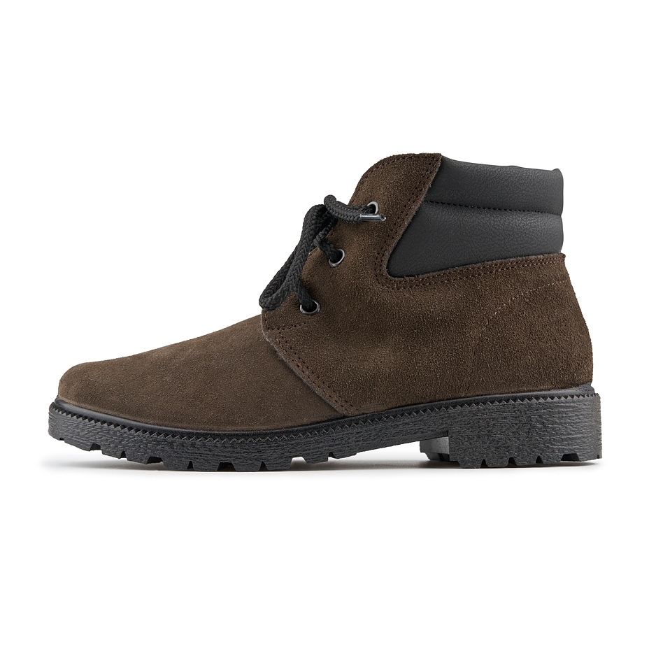 Women's Leather Winter Boots with Sheep Wool Astrid Brown