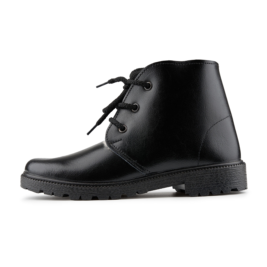 Women's Leather Winter Boots with Sheep Wool Amelie black