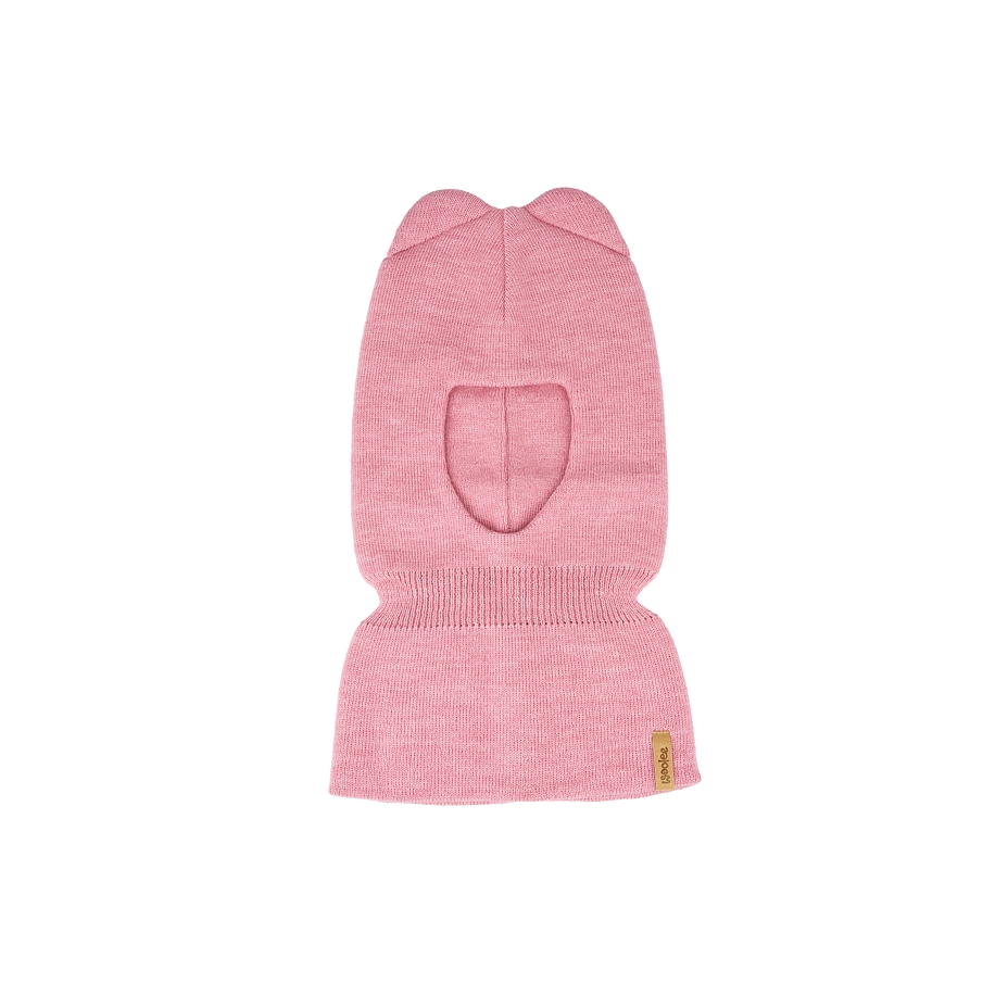 Children's Wool Balaclava Merino Pink