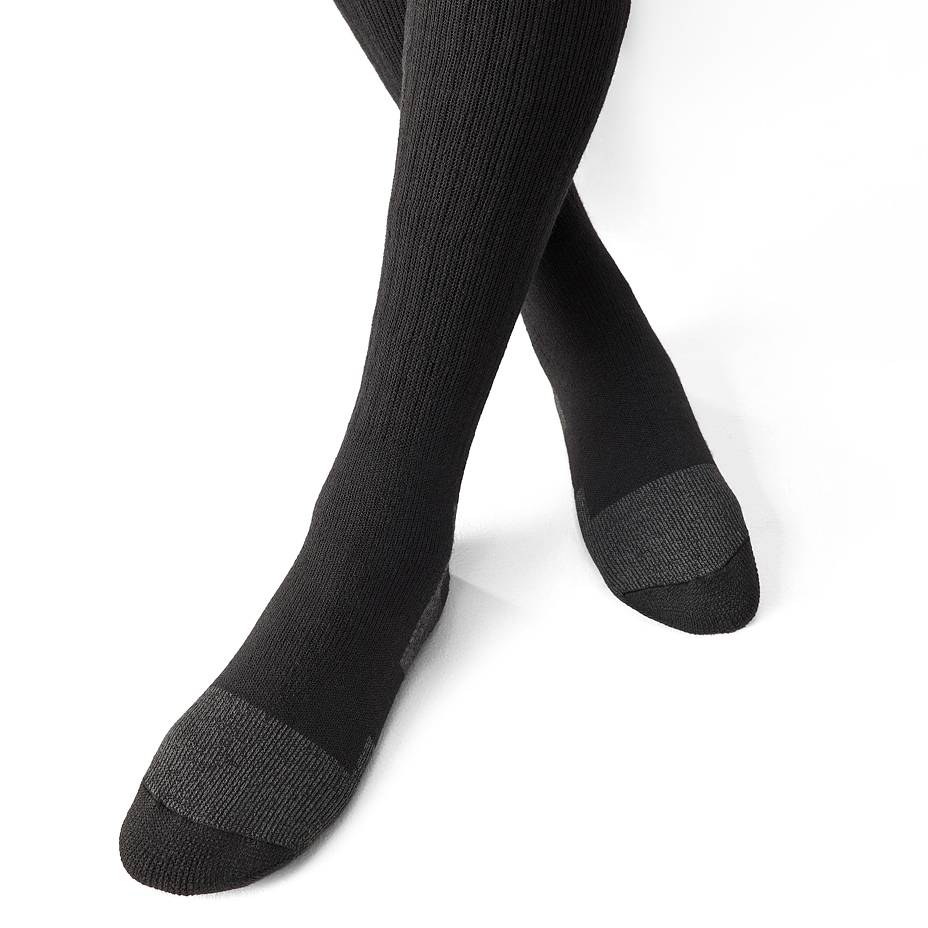 Knee-high Merino Sheep Wool Socks Beskydy Black