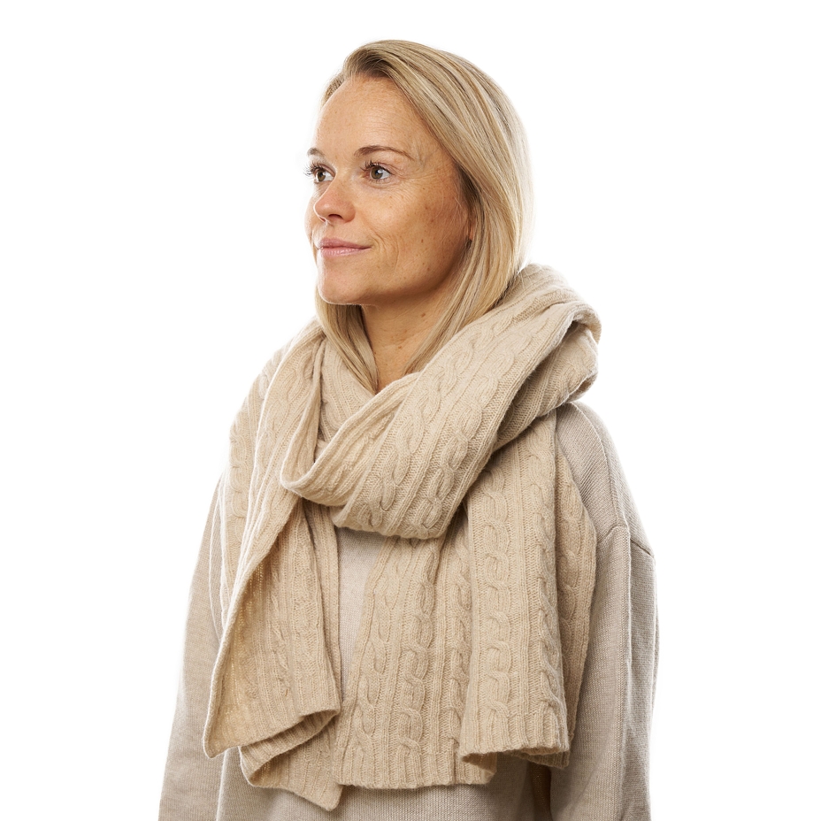 Woolen Scarf Karin Natural