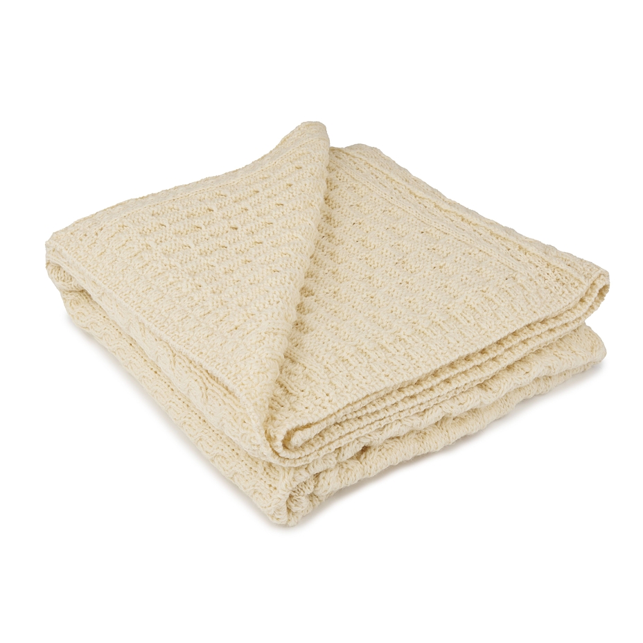 Wool Wrap made of Combed Yarn Annealed Cream