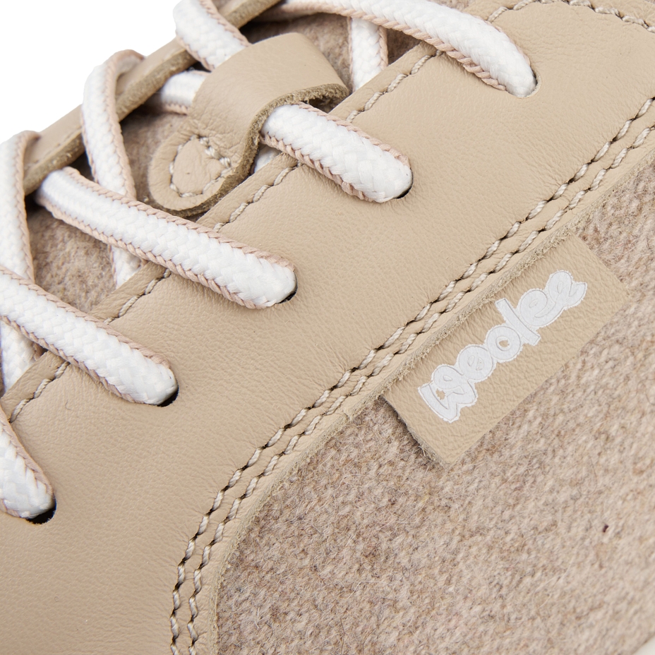 Men’s barefoot wool sneakers Teo beige