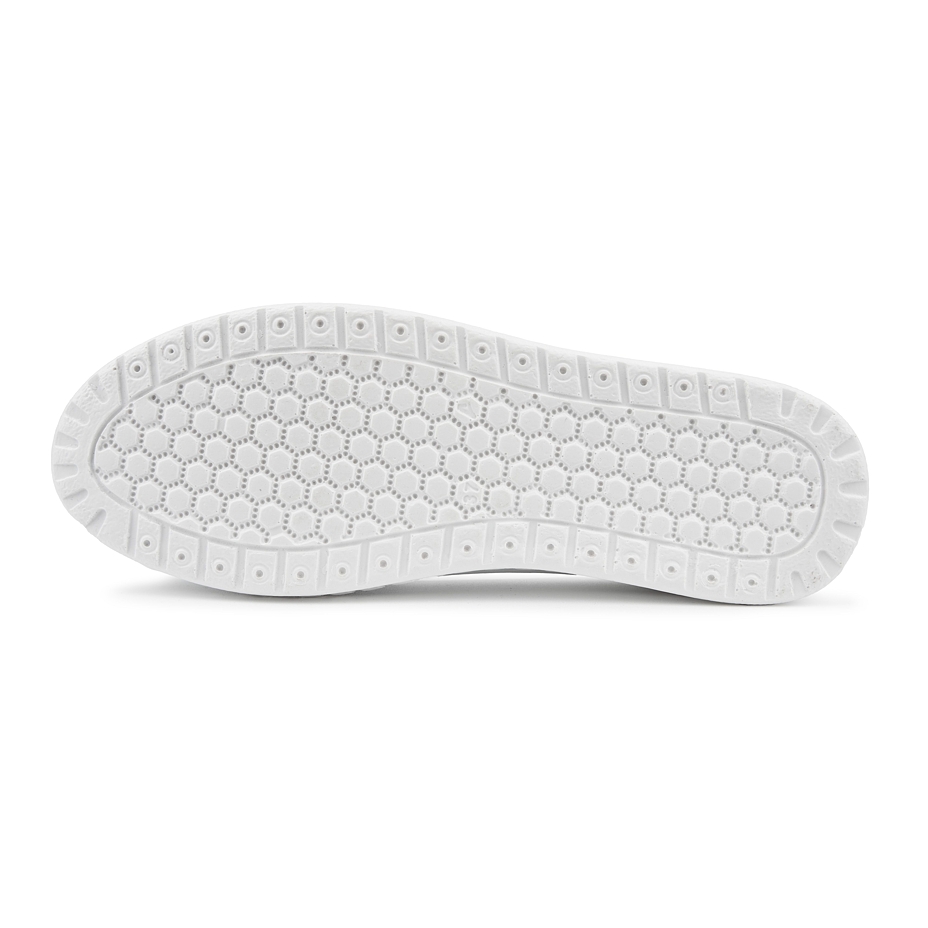 Women's leather ballerina flats Melisa white