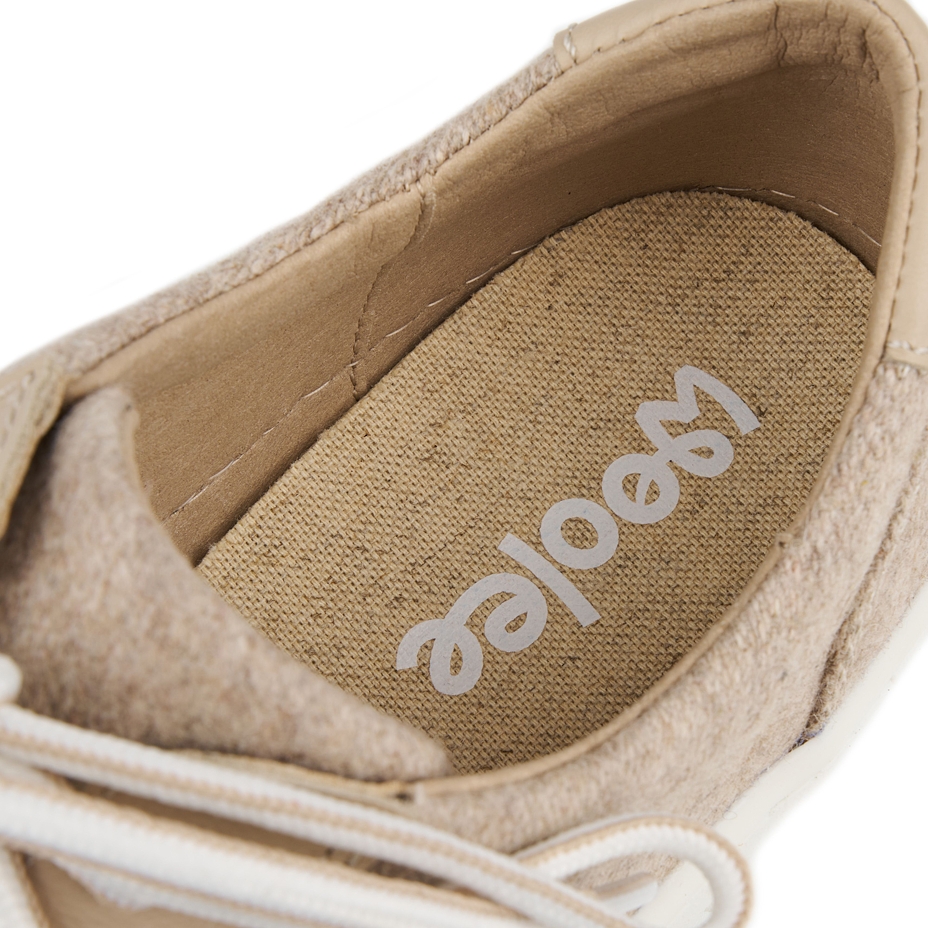 Women’s barefoot wool sneakers Teo beige