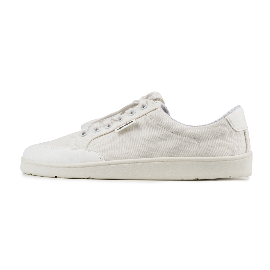 Men’s barefoot textile sneakers Oxy white