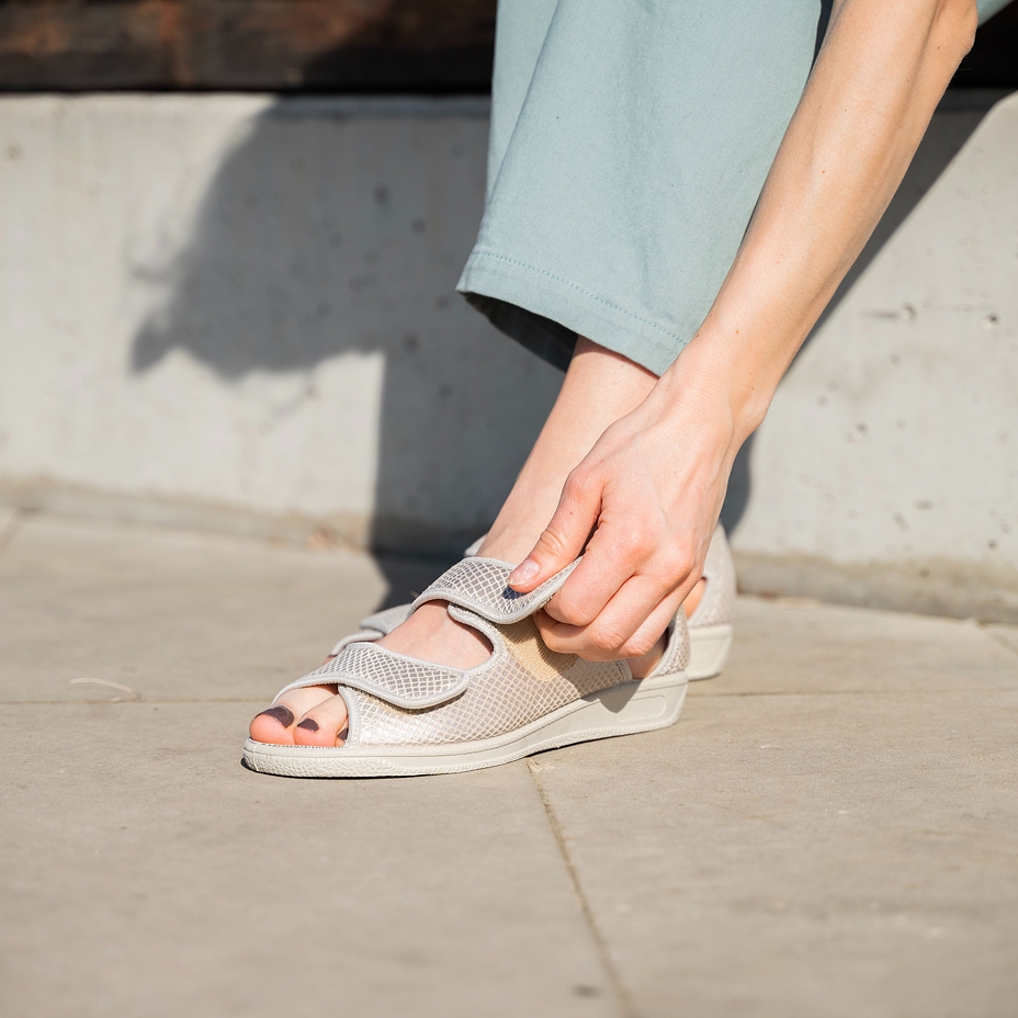 Women's bandage sandals for bunions Marina beige