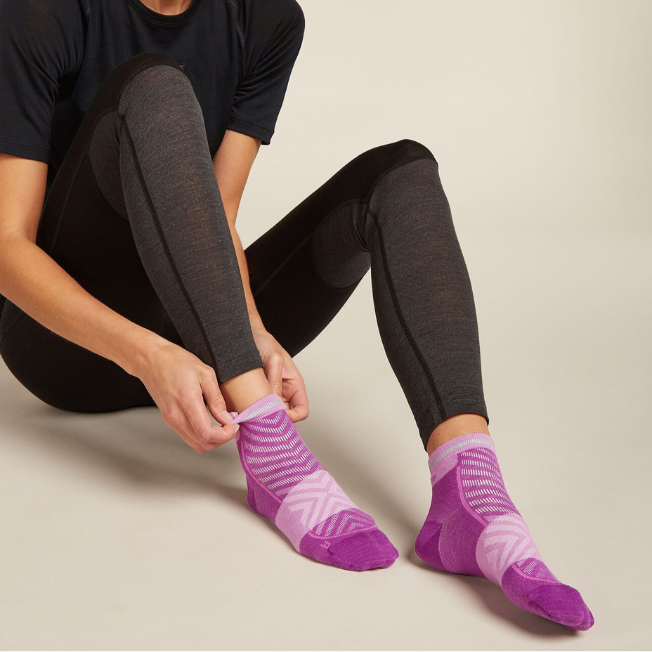 Merino Blend socks Run Ultralight Mini Icebreaker Passion