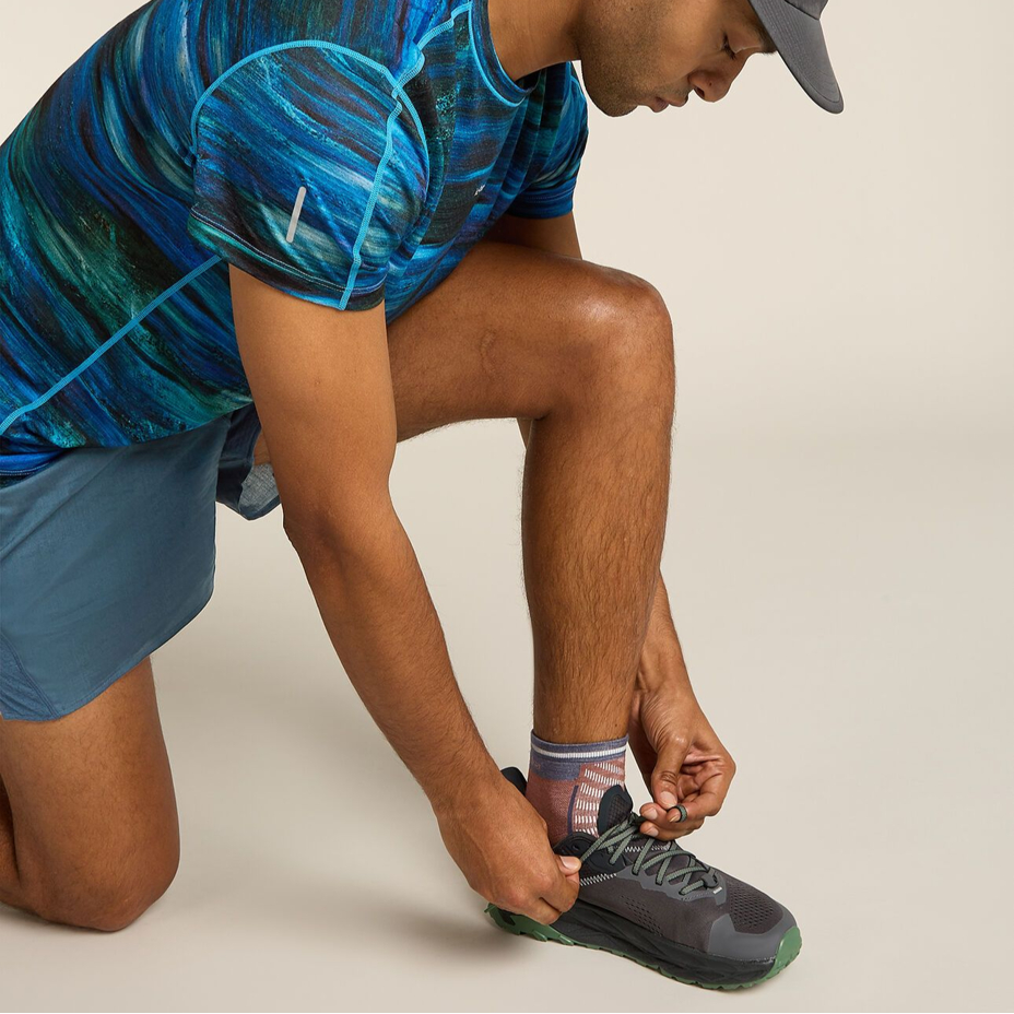 Merino Blend socks Run Ultralight Mini Icebreaker Carob