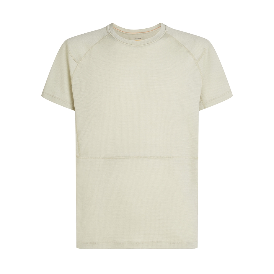 Men's T-shirt Merino 200 Waffle Elevation SS Tee Icebreaker Aschen