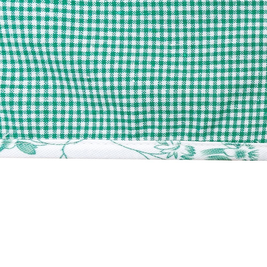 Cotton plaid bedding green