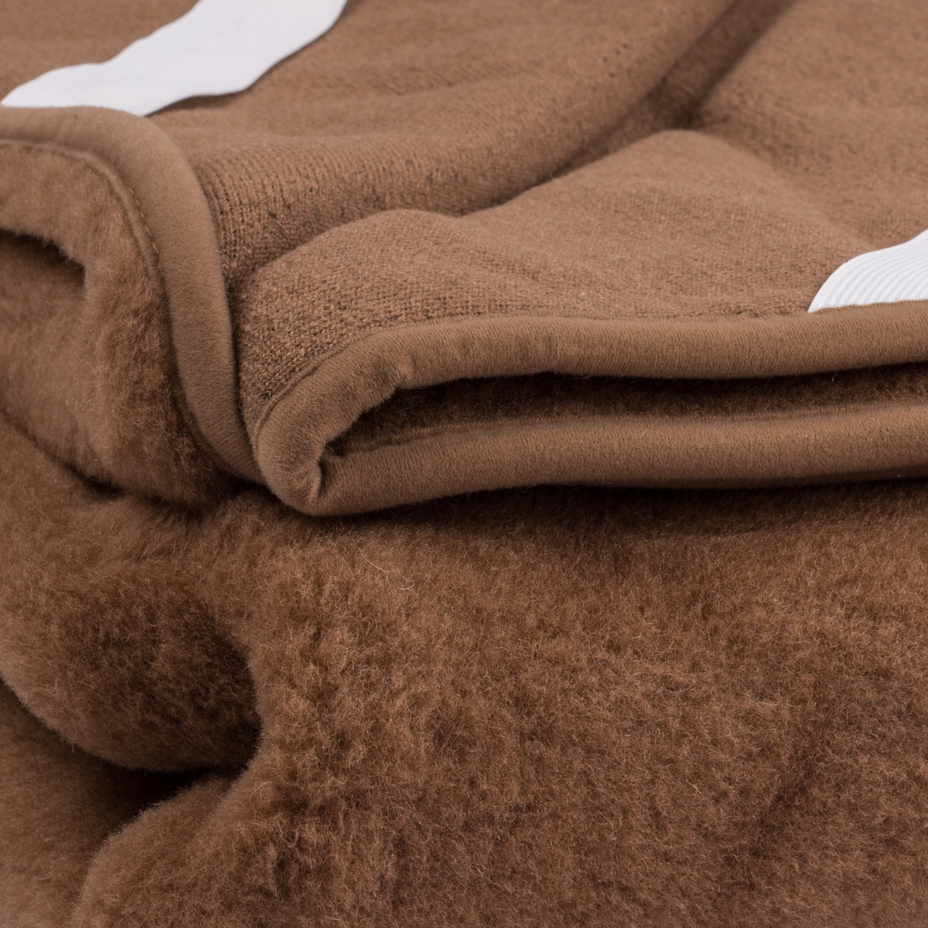 Wool Mattress Topper Brown