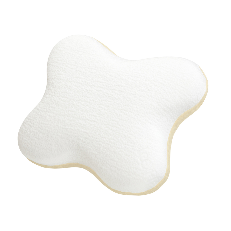 Reversible memory butterfly pillow with sheep wool and cooling side