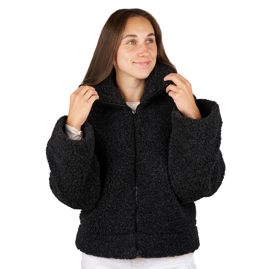 Women's wool jacket Alpini black