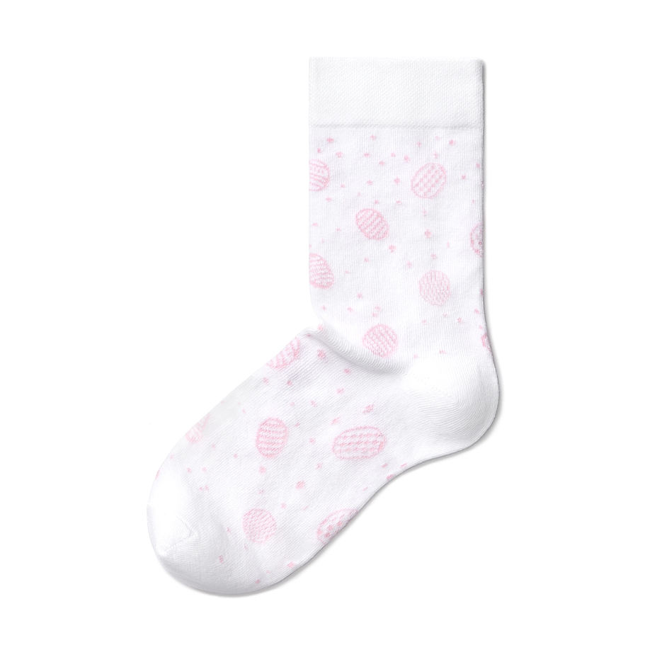 Colorful set of cotton socks in a box pink