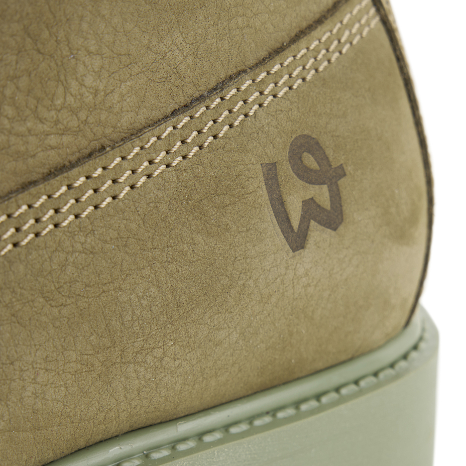 Fluffy farmer's boots Woolee Green