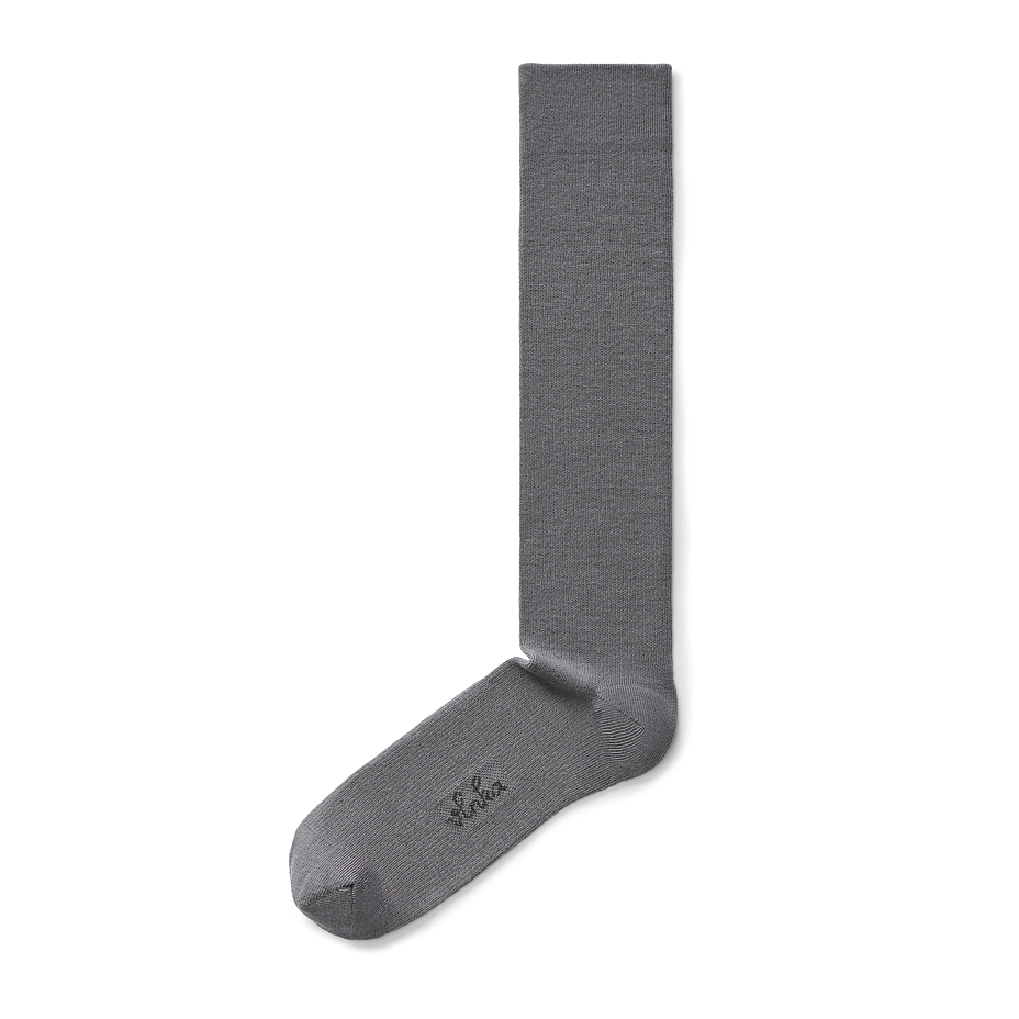 Cotton compression knee socks gray