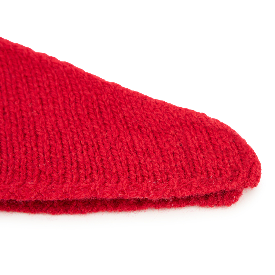Cashmere scarf with Merino wool red