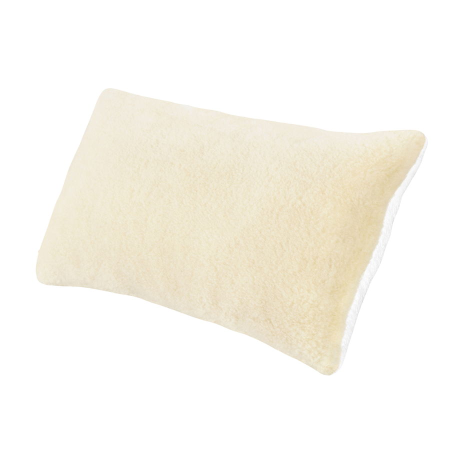 Reversible pillow with sheep wool and Cool 80x40 cooling side