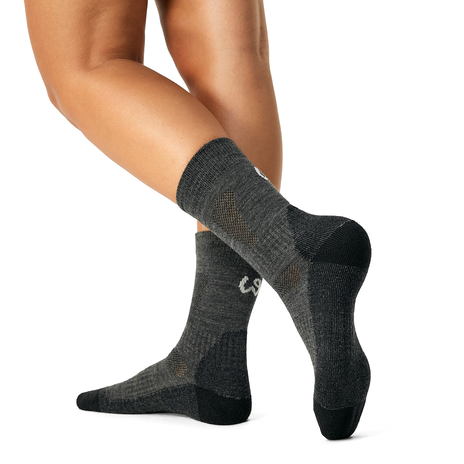 3 pairs of Merino trekking socks gray