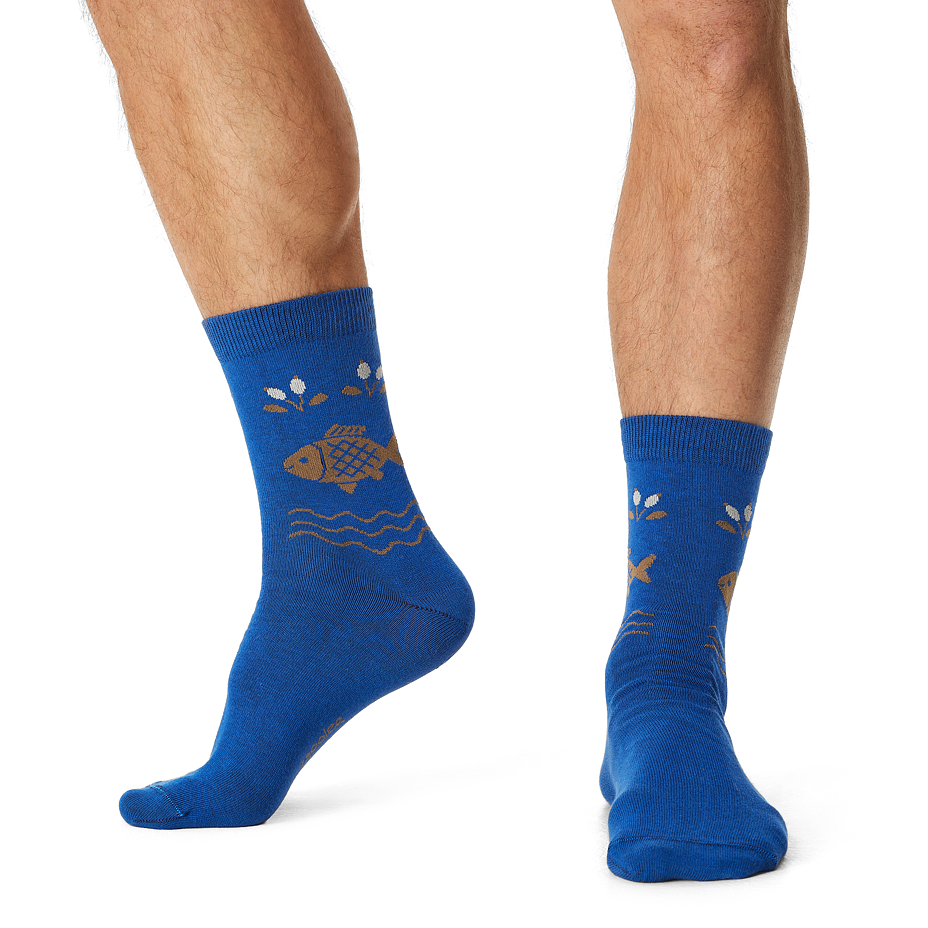 Christmas cotton socks carp