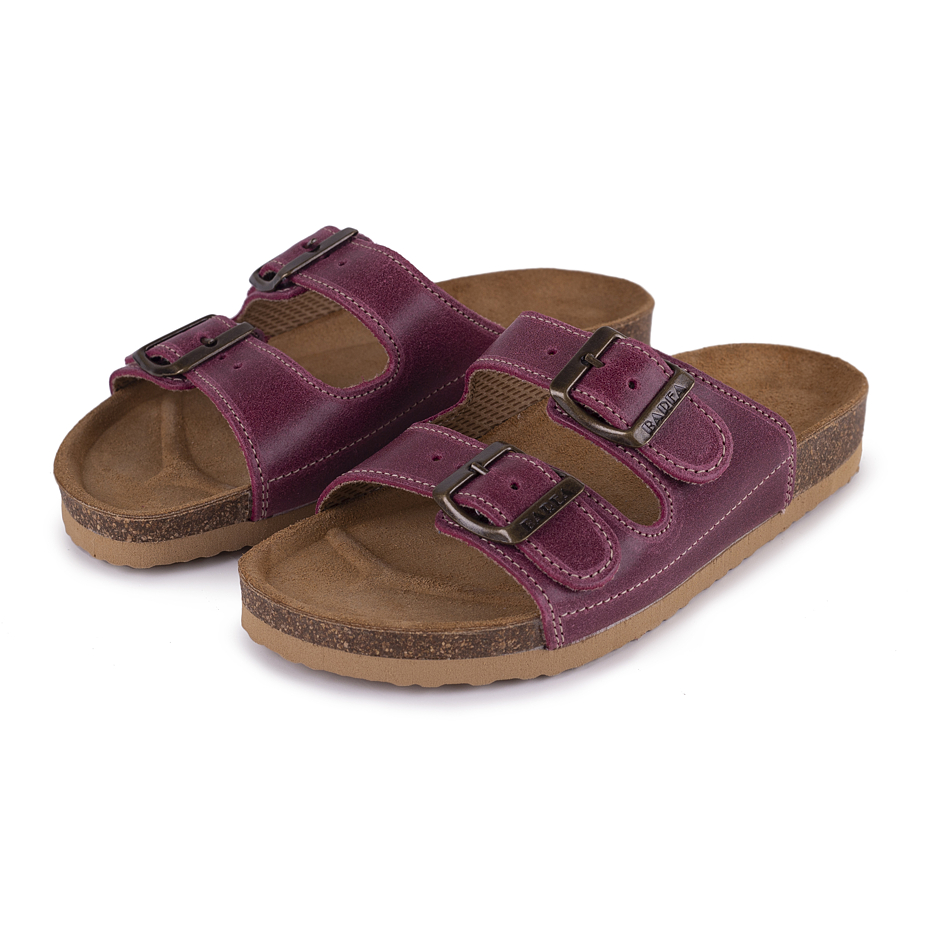Kids’ Orthopaedic Cork Sliders Pink