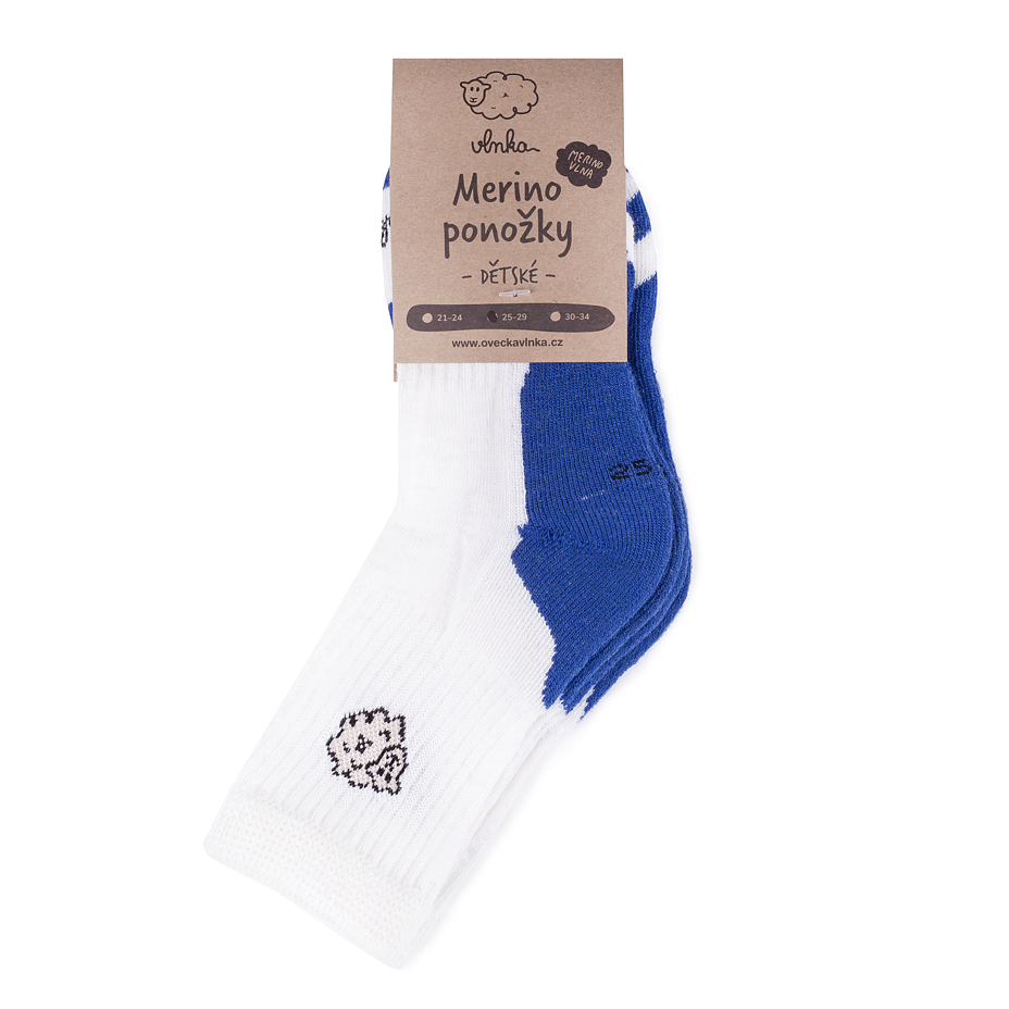 2 pairs Kids’ Merino Socks Blue