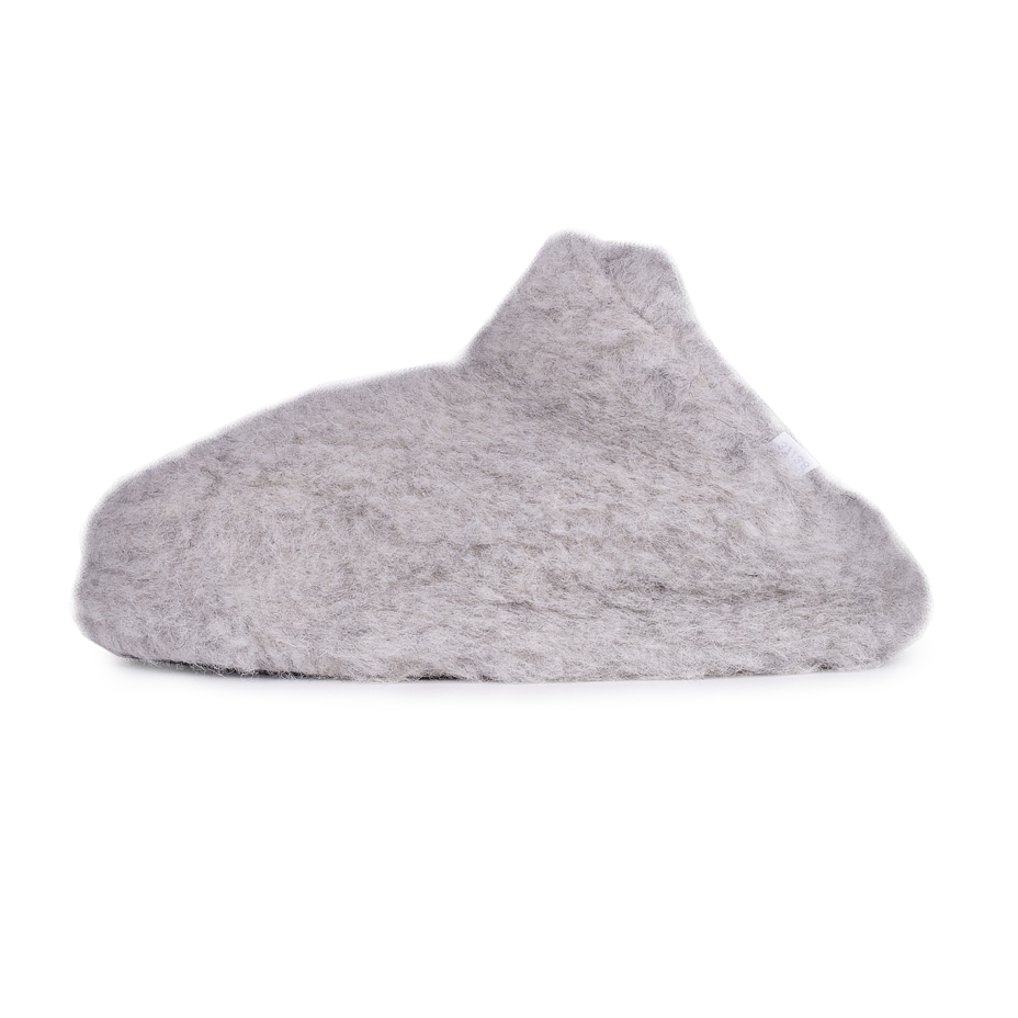 Wool TV Slippers Light Grey