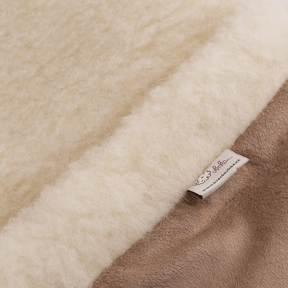 Wool foot warmer low  Brown