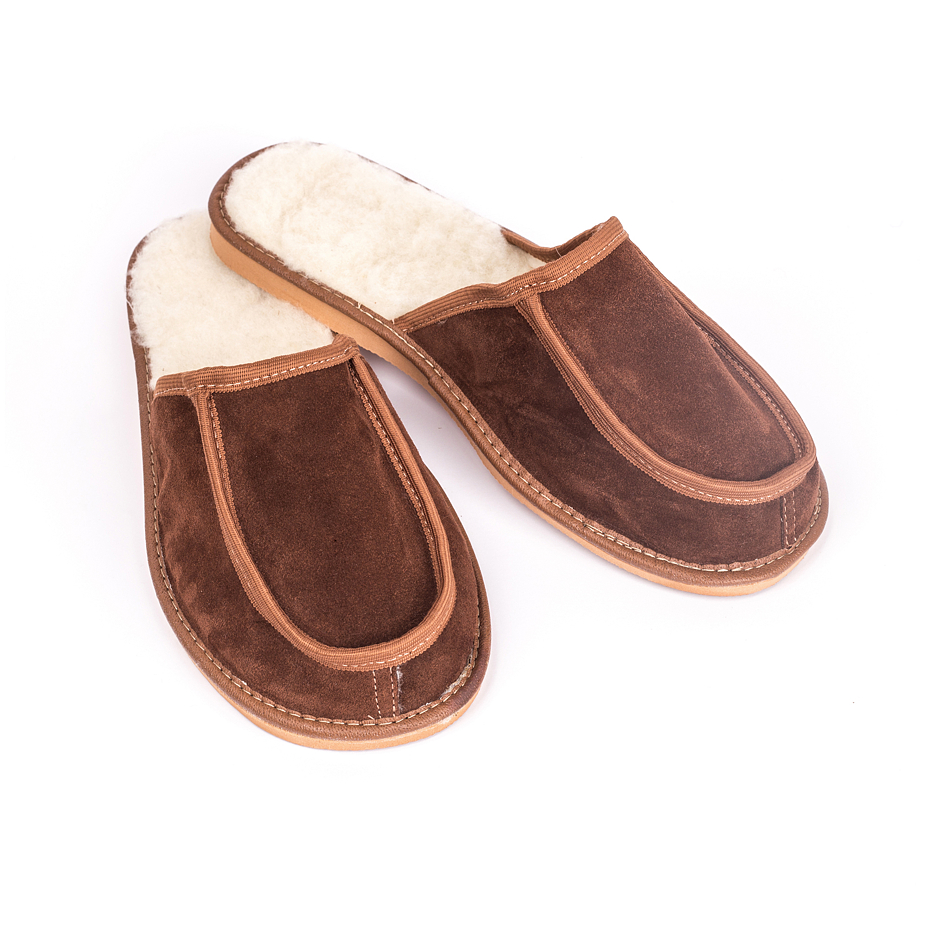 Men's Leather Slippers Panther