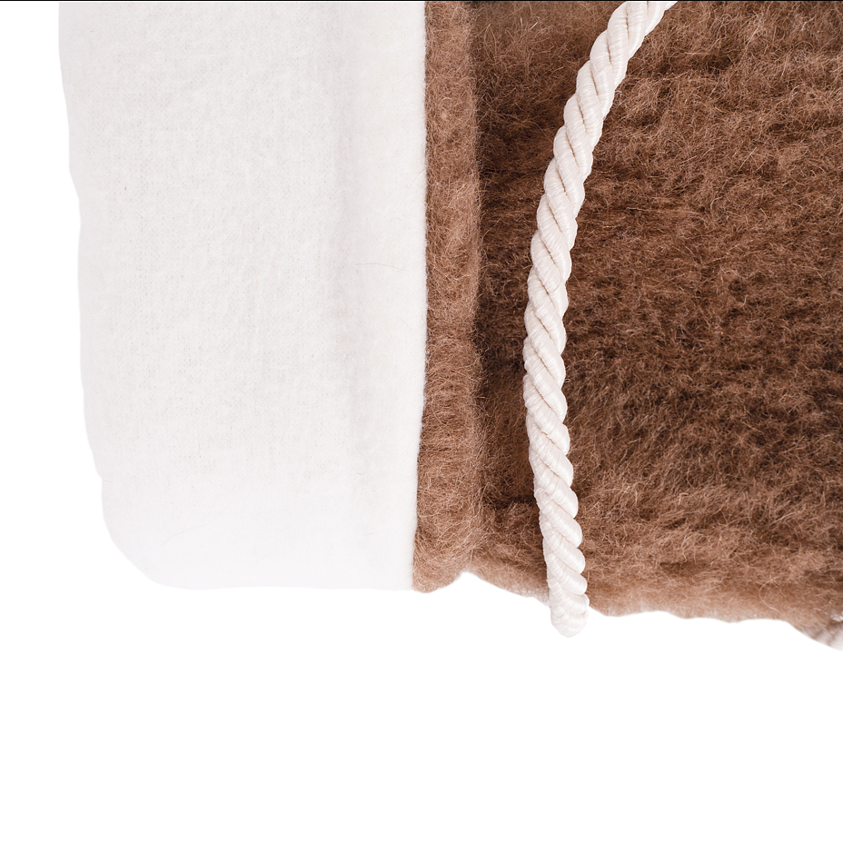 Merino Wool Hand Muff Brown