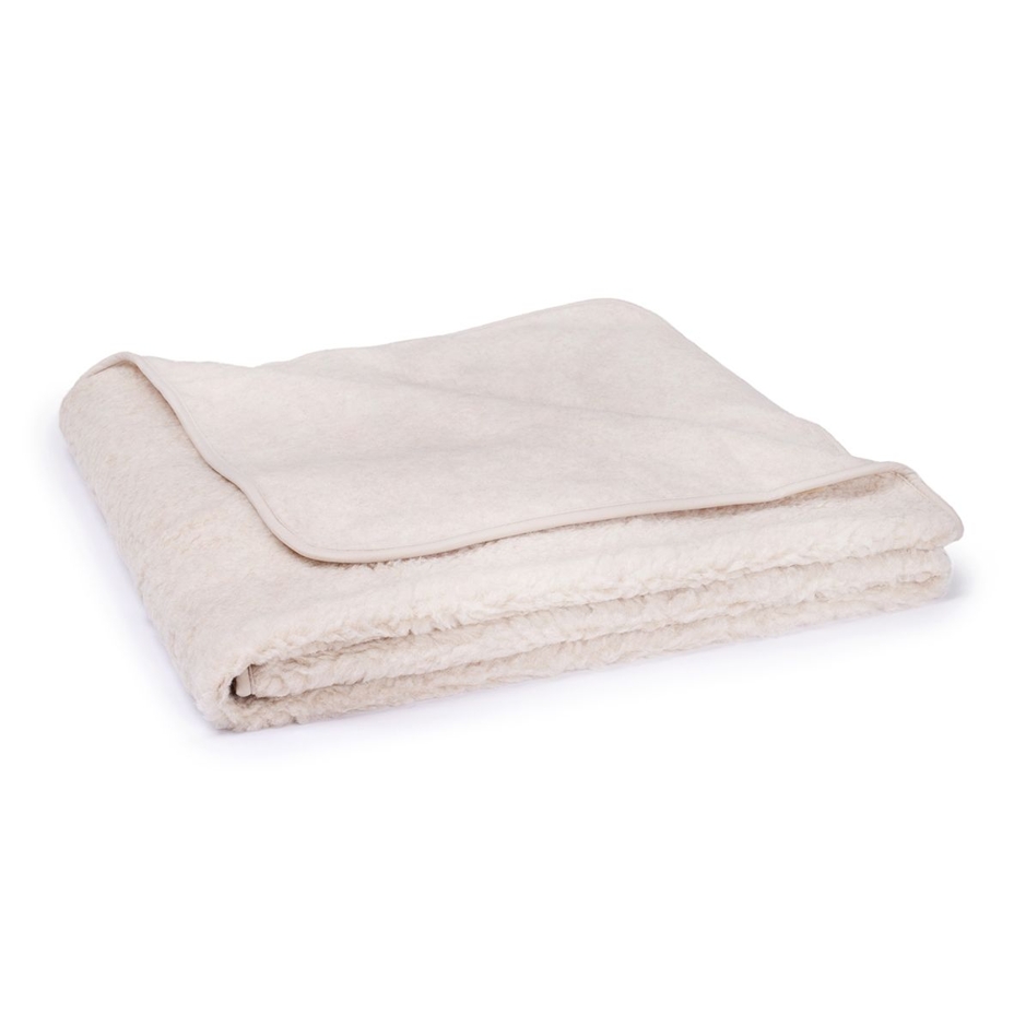 Single-Layer Wool Blanket Cream
