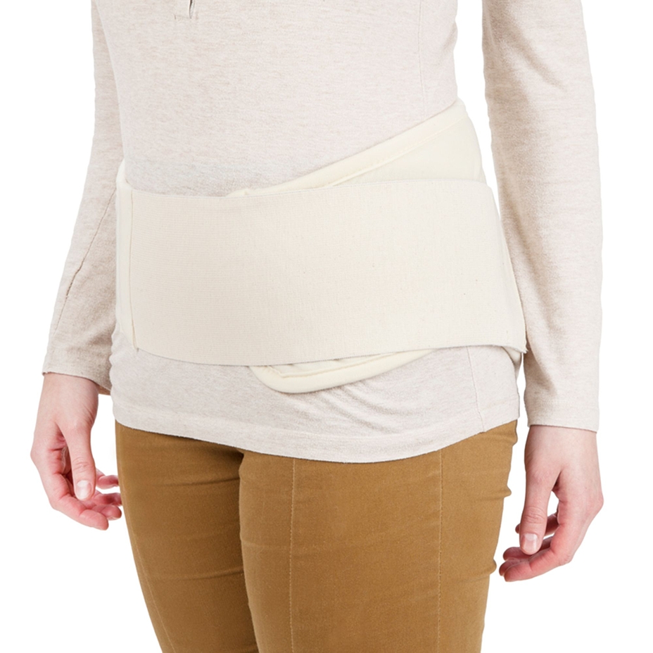 Merino wool elastic warming belt natural