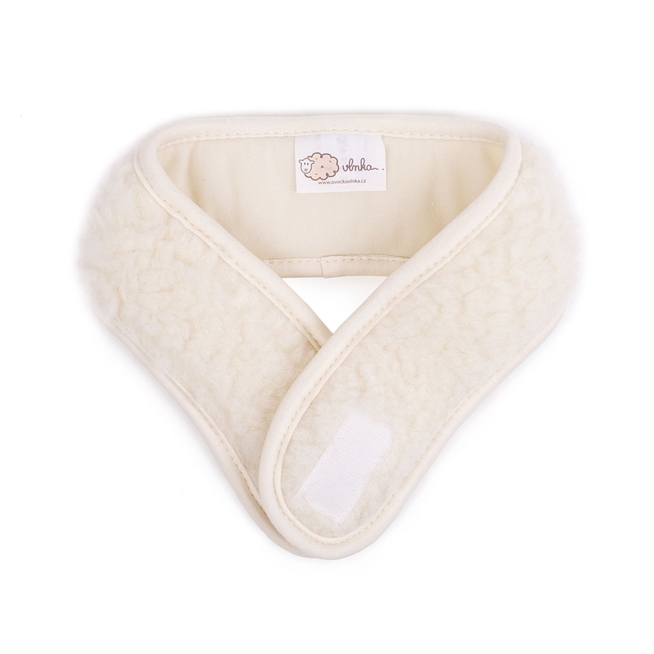 Merino wool neck warmer natural