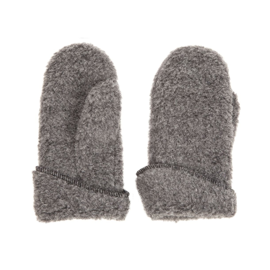 Wool Mittens Dark Grey