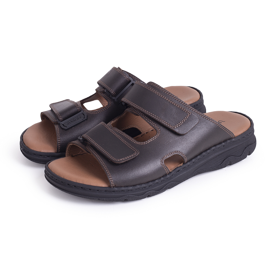 Men's Leather slip-ons "Robert" - Dark Brown