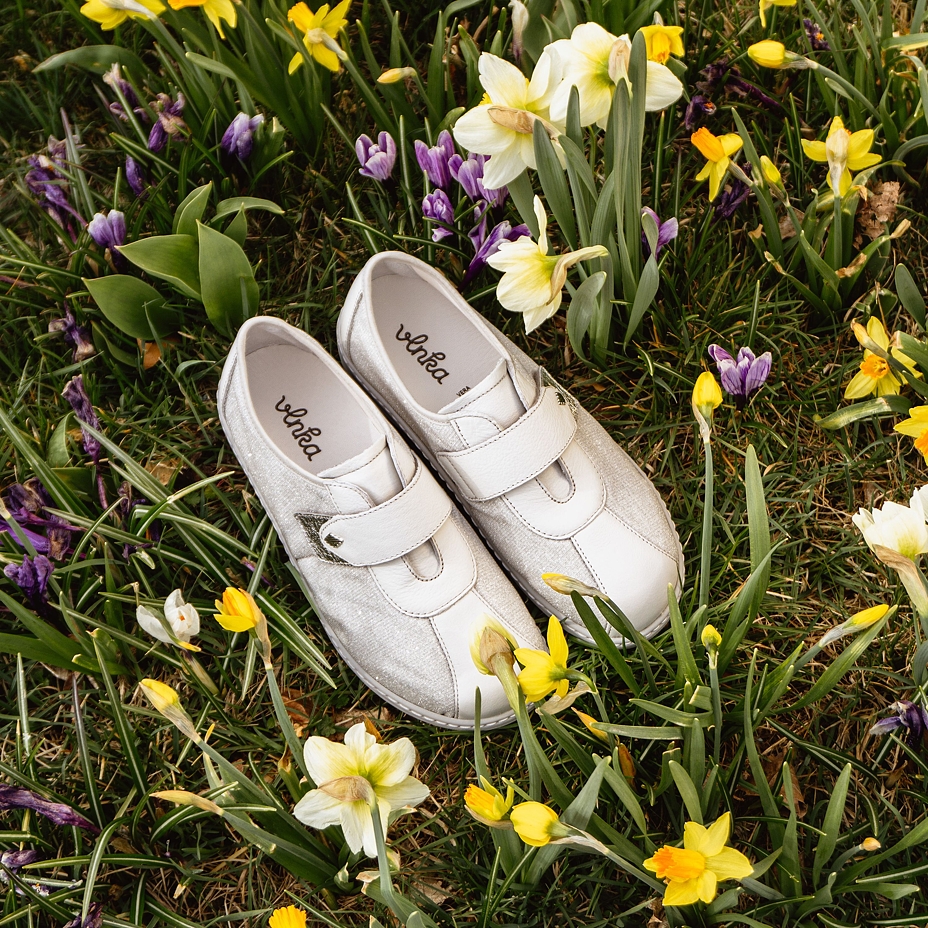 Women's leather sneakers Iva White