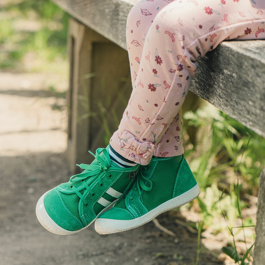 Kids’ leather sneakers Koko Green