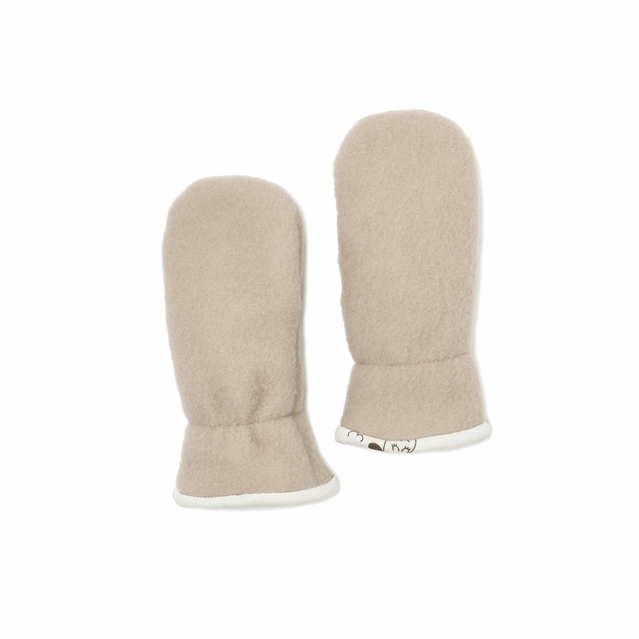 Kids’ Merino Mittens Beige