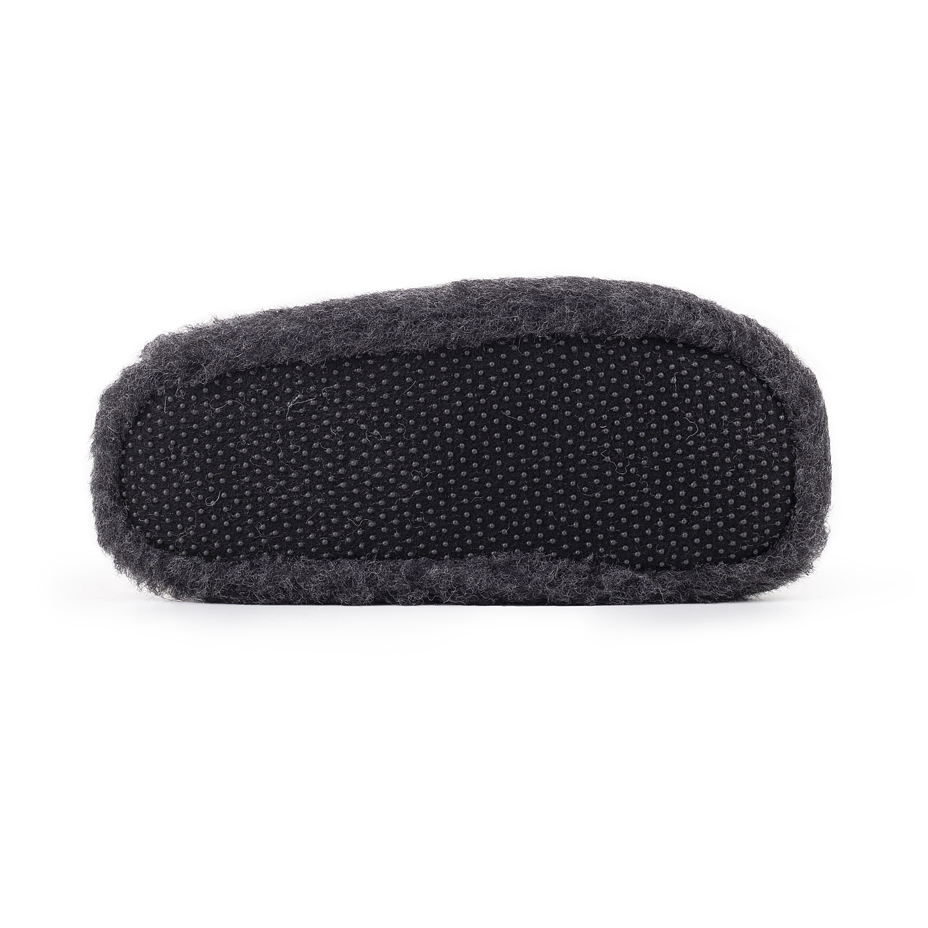 Wool TV slippers Black