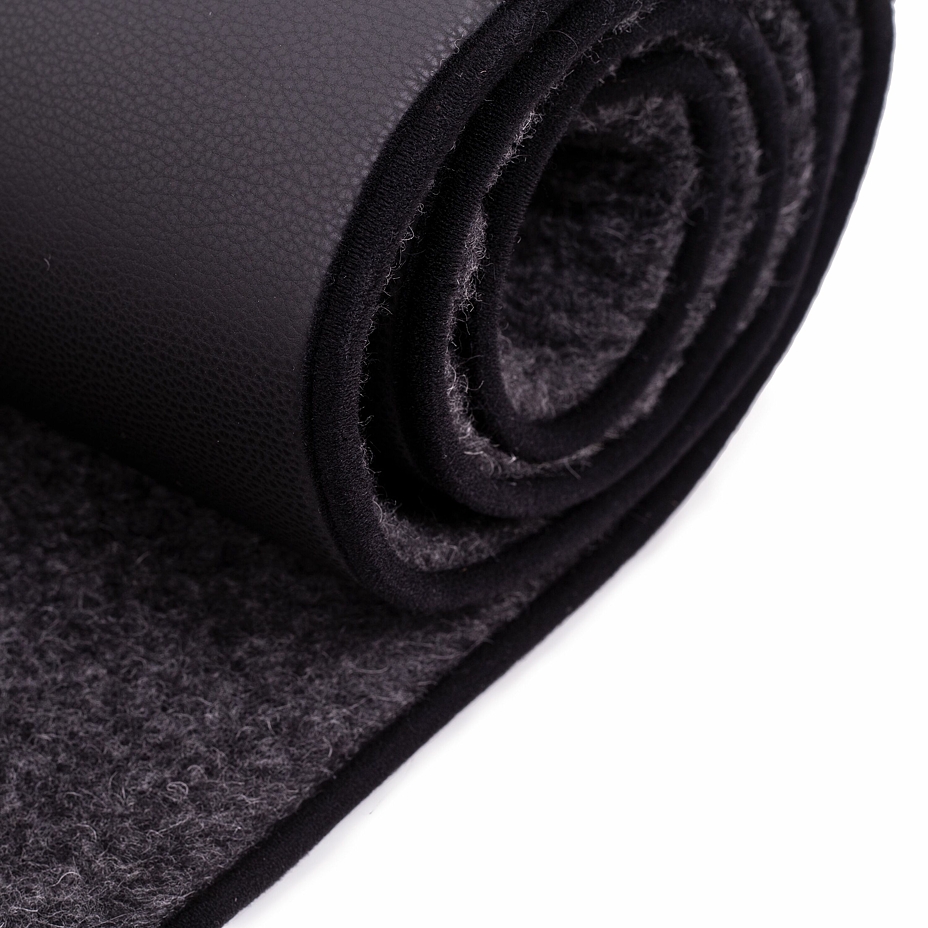 Merino wool yoga mat Black