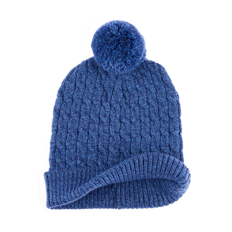 Wool Beanie V23 Blue