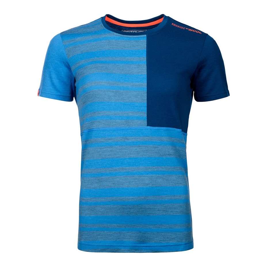Women’s Ortovox 185 Rock'n'Wool Short Sleeve Merino Top Sky Blue