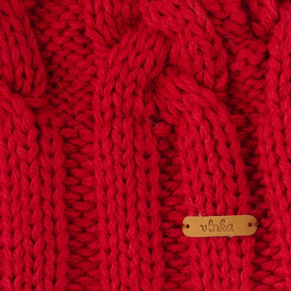 Vlnka Wool Beanie  V08 Red