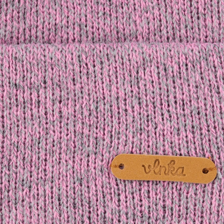 Vlnka Kids’ Wool Beanie V16 Pink