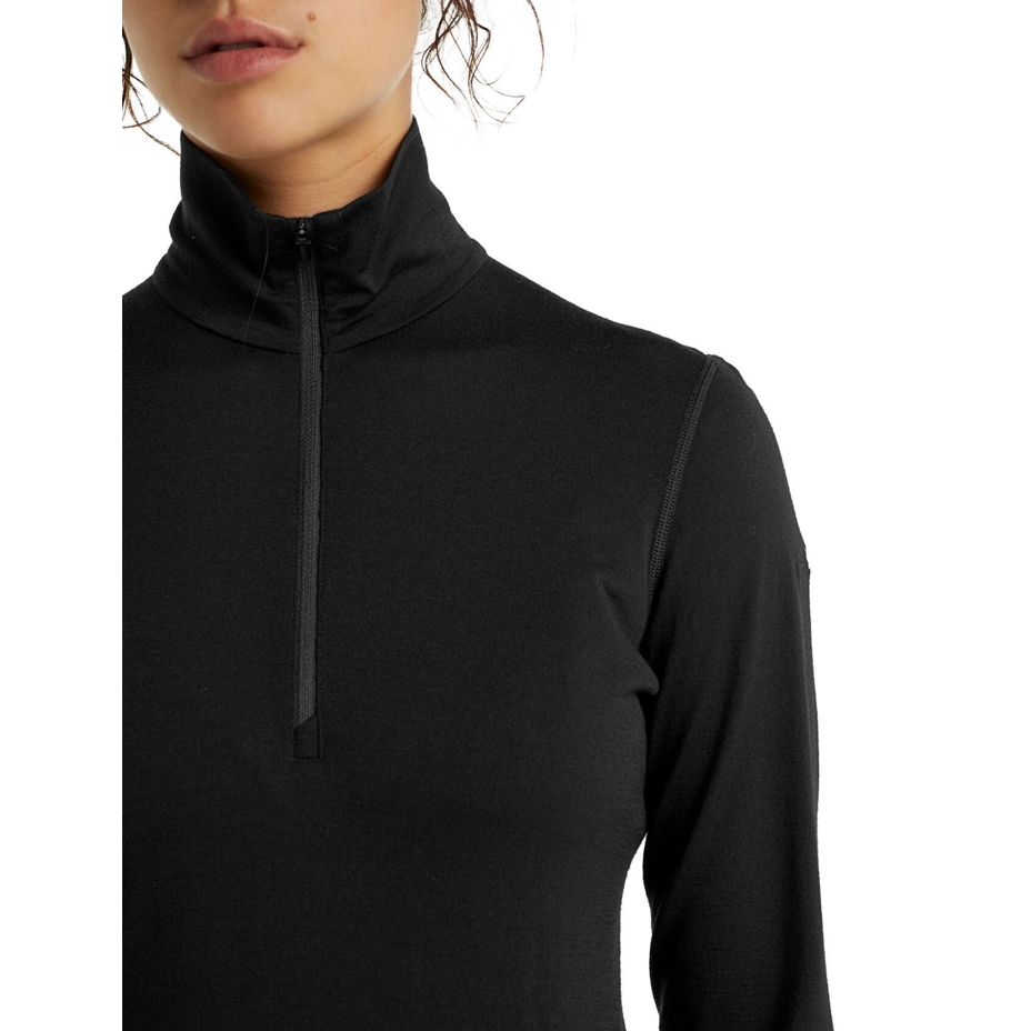 Women's Performance 200 OASIS ICEBREAKER Merino Top with Zip Black