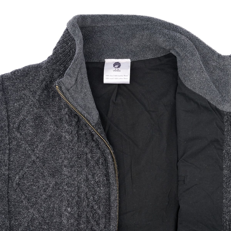 Men's Wool Vest Dark Grey