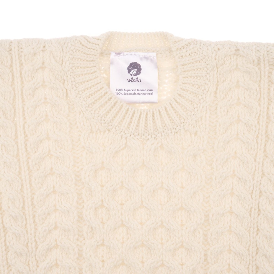 Kids’ Wool Sweater S14 Natural