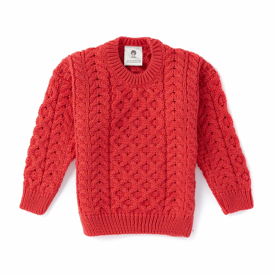 Kids’ Wool Sweater S14 Red
